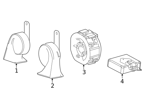 Horn for 2025 Toyota Mirai #0