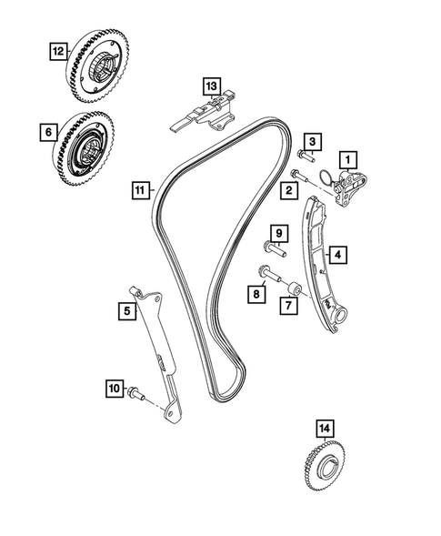 Timing Belt/Chain and Cover and Balance Shaft for 2024 Dodge Hornet #0