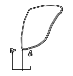 6787250070 - Body: Surround Weather-strip for Lexus: LS460, LS600h Image