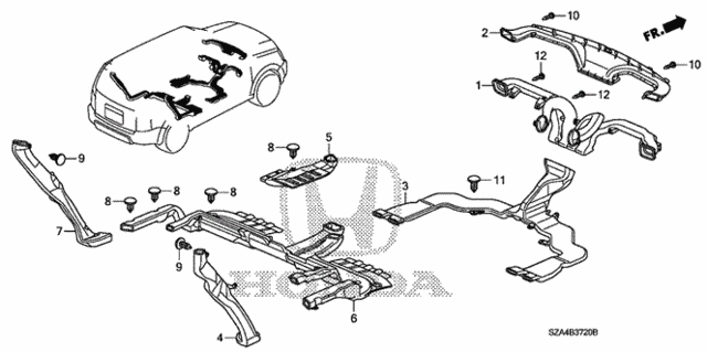 Duct for 2010 Honda Pilot #0
