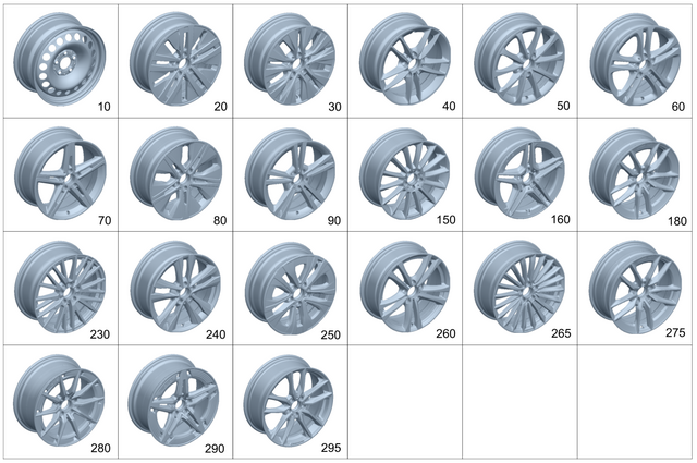 1774014800 - Wheels: Spoke Wheel for Mercedes-Benz Image