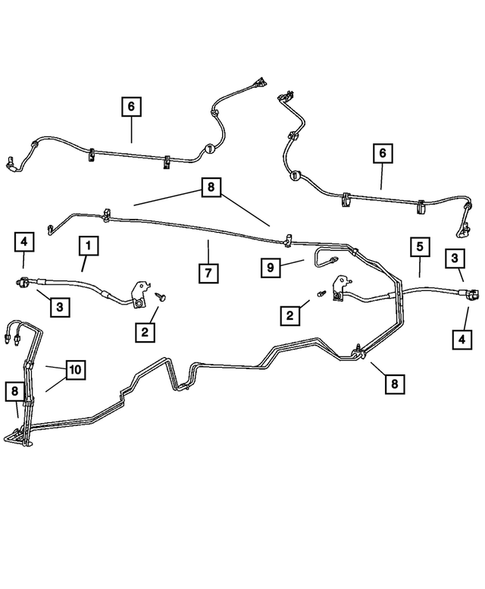 Brake Lines and Hoses for 2004 Chrysler Pacifica #1
