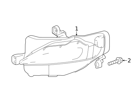 Daytime Running Lamp Components for 2018 Toyota Corolla #1