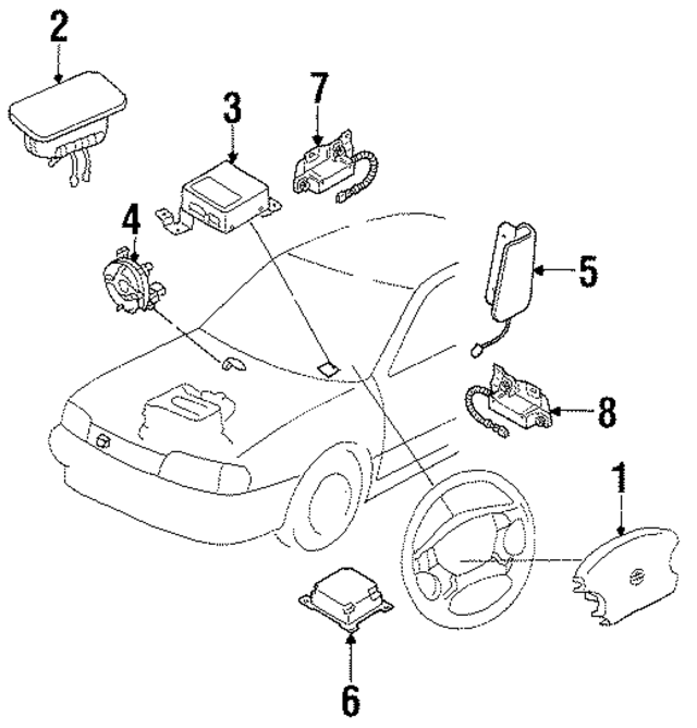 Y8EH07L000 - Electrical: Side Air Bag for Infiniti Image