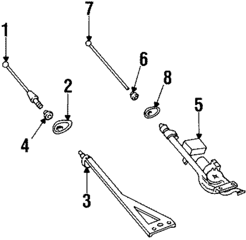 Antenna & Radio for 1996 Ford Contour #0