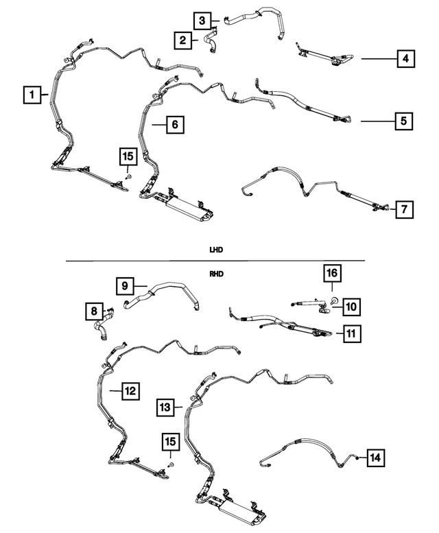 68143980AE - : Power Steering With Hose Cooler for Mopar Image