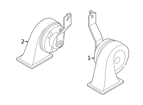 Horn for 2011 Mazda CX-7 #0