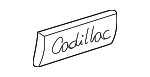 10387855 - Body: Nameplate for Cadillac: CTS, DTS, SRX, STS, XLR Image