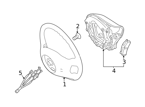 Steering Wheel & Trim for 2016 Mercedes-Benz Sprinter 2500 #0