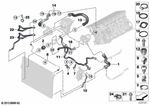 11537581942 - Engine: Hose, Thermostat-Coolant Pump for BMW Image