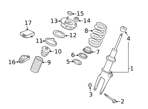 Struts & Components for 2015 Porsche Panamera #4