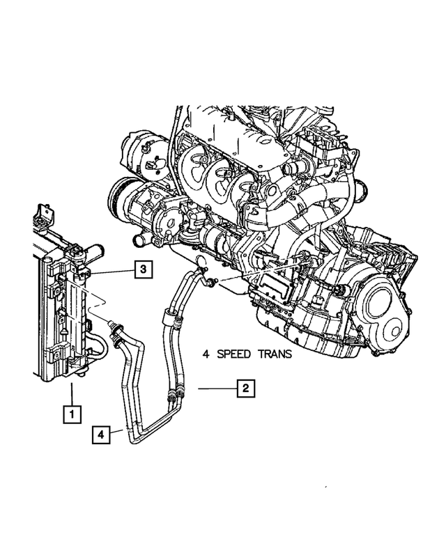 68059739AB - Cooling: Condenser And Trans Cooler Cooler for Mopar Image