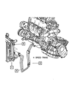 68059739AB - Cooling: Condenser And Trans Cooler Cooler for Mopar Image