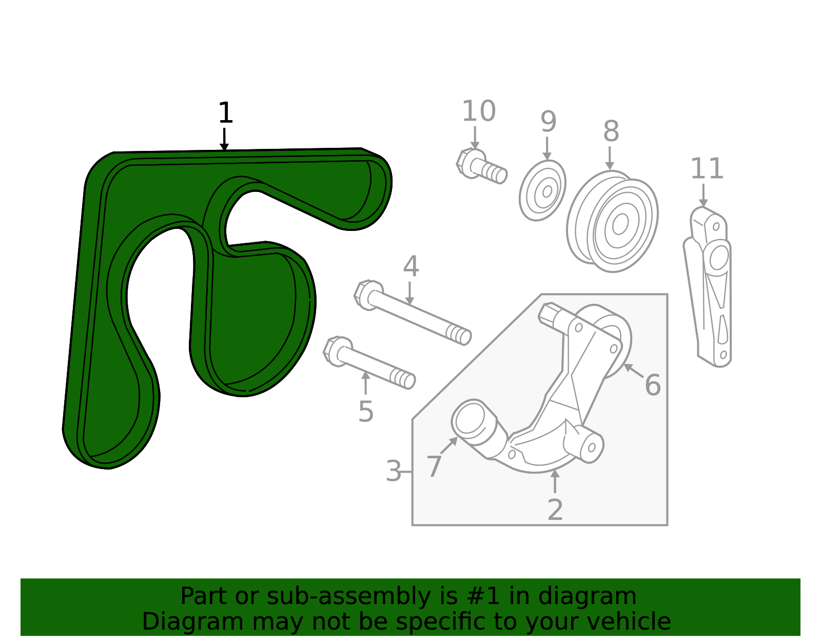 OEM Genuine Honda Serpentine Belt 31110-RRB-A01 | UK - View #4