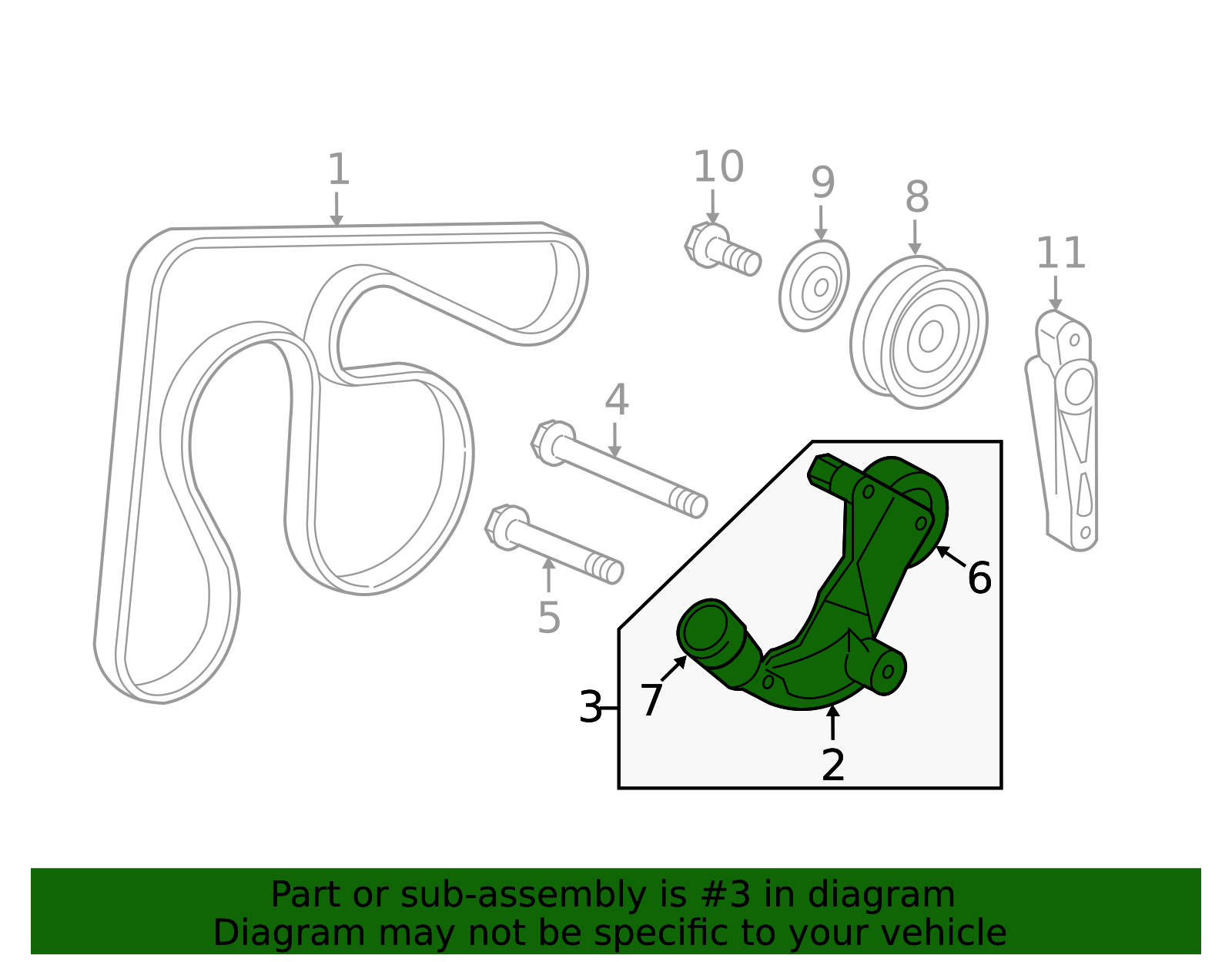 31170-R0A-025 - 2012-2015 Honda Civic - Tensioner Assembly Auto