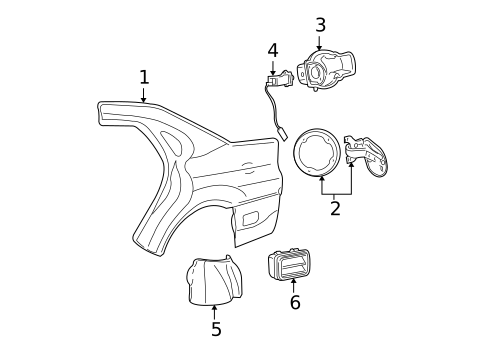 Quarter Panel & Components for 2007 Ford Taurus #0