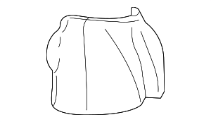 YF1Z5428457AA - Body: Quarter Panel Splash Shield for Ford Image