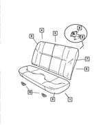 UN431DVAA - Interior Trim: Rear Seat Cushion for Mopar Image