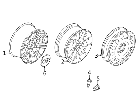 Wheels for 2017 Ford Special Service Police Sedan #3