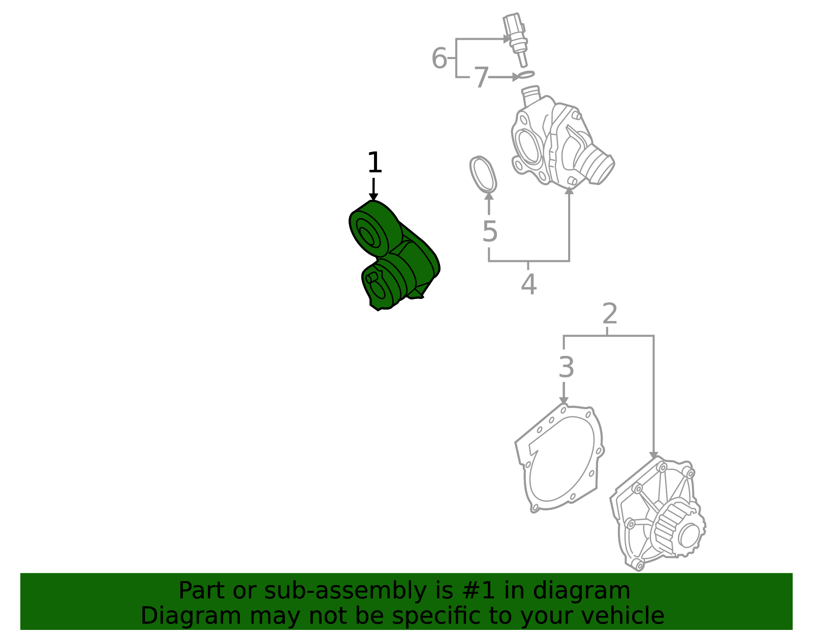 2004-2009 Volvo Accessory Drive Belt Tensioner Assembly 30711320 ...