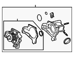 161007918583 - Cooling System: Water Pump Assembly for Toyota: Camry, Celica, RAV4, Solara Image