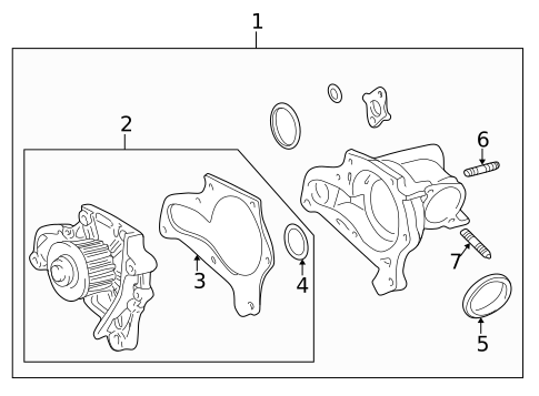 Water Pump for 1997 Toyota RAV4 #0