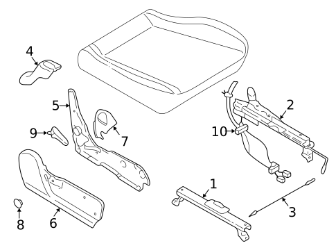 Tracks & Components for 1999 Subaru Forester #0