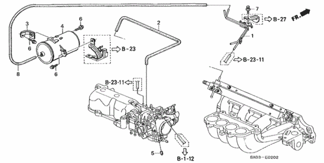 Install Pipe - Tubing ('98) for 1998 Honda Odyssey #0