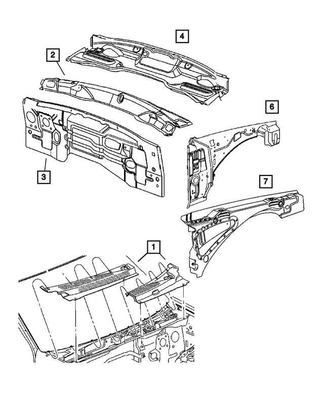 55394100AD - : Dash Panel for Mopar Image
