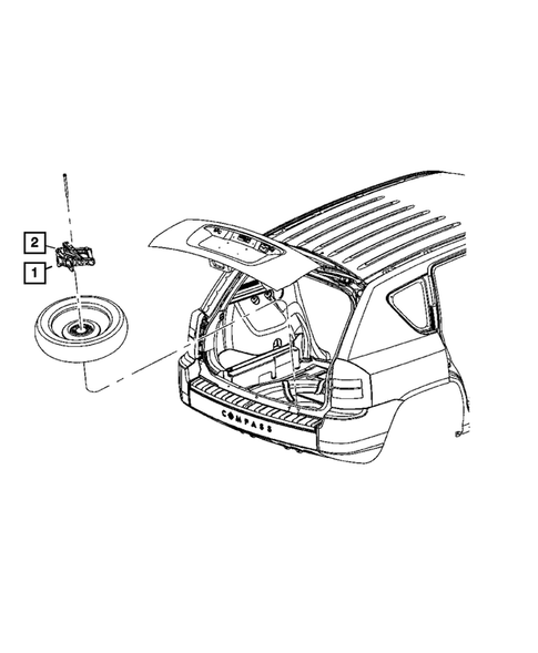 Jack Stowage for 2010 Jeep Patriot #0