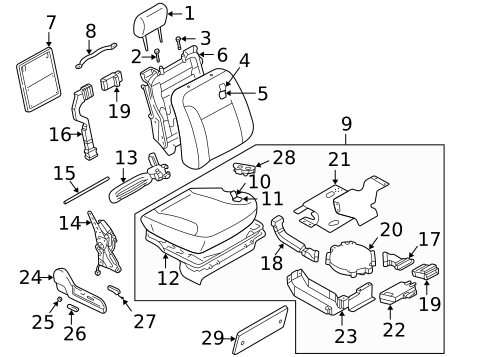 Power Seats for 2005 INFINITI Q45 #6