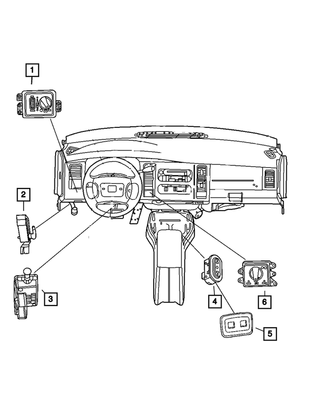 4602886AB - Electrical: Headlamp Switch for Mopar Image