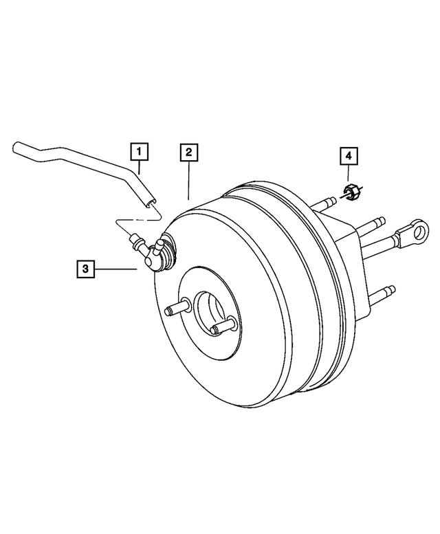 52855895AC - Brakes: Brake Booster Vacuum Hose for Mopar Image