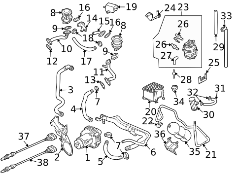 Fuel System Components for 2007 Audi S4 #3