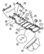 68025480AB - : Shock Absorber Bracket, Right for Mopar Image