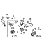 6512871AA - Cooling: Hex Flange Head Bolt for Mopar Image