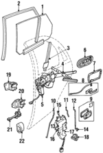 GNA2572DE - : Handle, Inside for Jaguar: Vanden Plas, XJ12, XJ6, XJR Image
