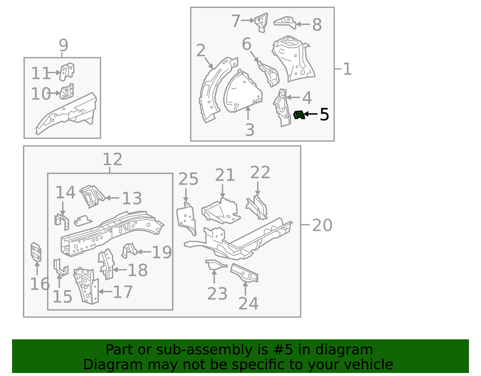 2018-2024 GM Apron Reinforced Bracket 23494305 | OEM Parts Online