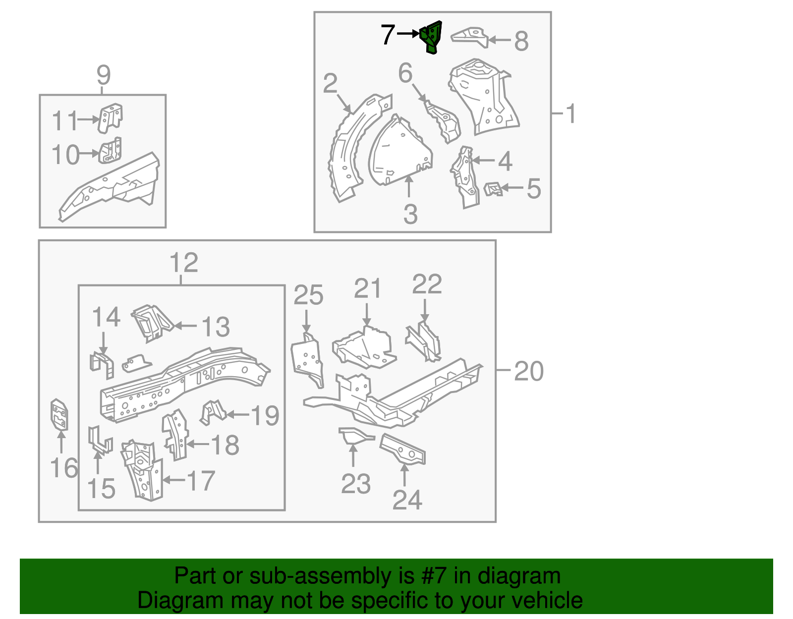 2018-2024 GM Outer Brace Bracket 84567406 | Capital Chevy Parts