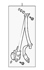 4814STKA03ZB - : Lap &amp; Shoulder Belt for Acura Image