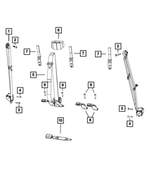 6036773AA - Restraints: Pan Head Screw for Chrysler: Town &amp; Country | Dodge: Grand Caravan, Ram 1500, Ram 2500, Ram 3500 | Ram: 1500, 1500 Classic, 2500, 3500, C/V Image