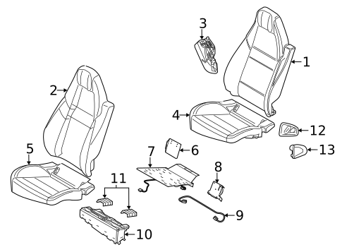 Rear Seat Components for 2016 Porsche Panamera #9