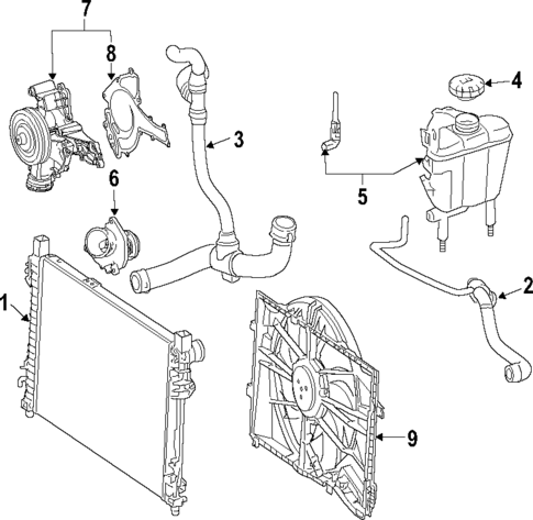 Water Pump for 2009 Mercedes-Benz CL550 #0