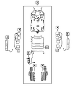 68683227AA - Interior Trim: Seat Back Massage Air Cell for Mopar Image