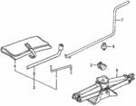 89211692010 - Interior/Bumper: WRENCH, WHEEL NUT for Honda Image image