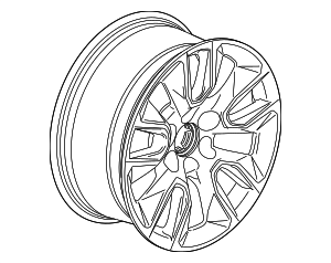 84040796 - 2019-2024 GMC Chevrolet 18 Inch Aluminum Multi Spoke Wheel ...