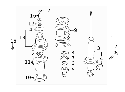 Struts & Components for 2002 Acura RSX #0
