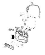 1GS792X9AI - : Front Door Trim Panel, Left for Mopar Image