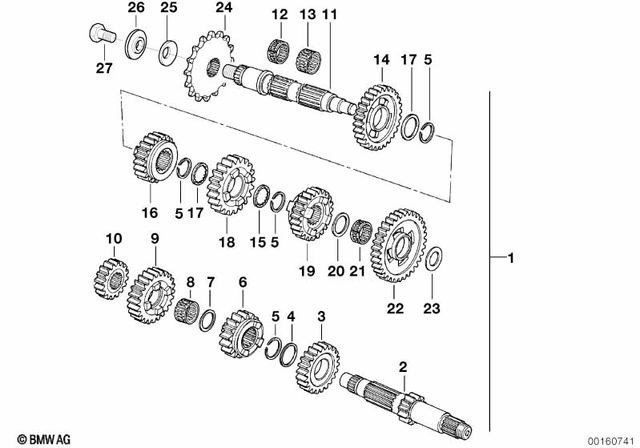 23007700163 - : Needle Cage - 22X26X10 for BMW-Motorrad Image
