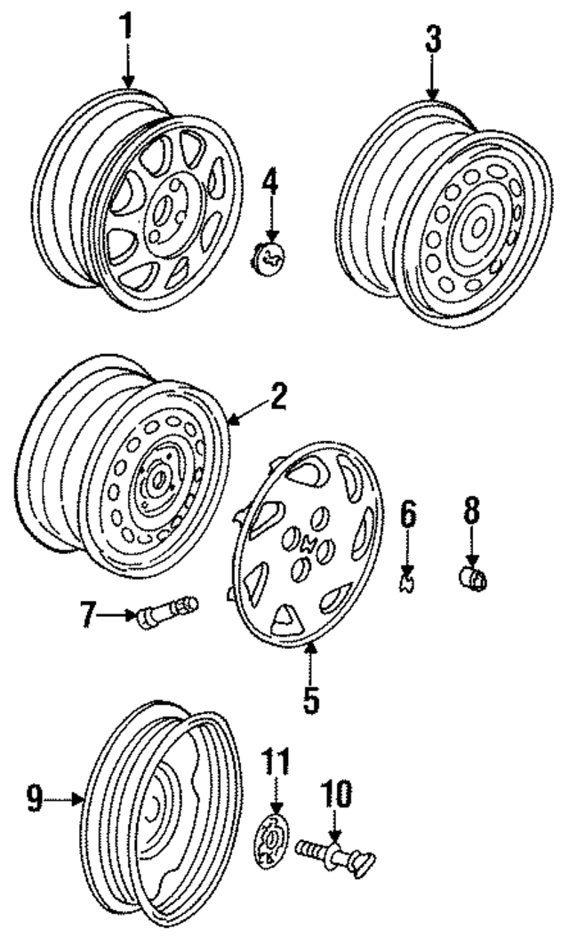 44733SR4J70 - : Wheel Cover for Honda Image